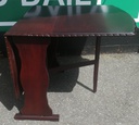MAHOGANY STYLE DROP LEAF DINING TABLE