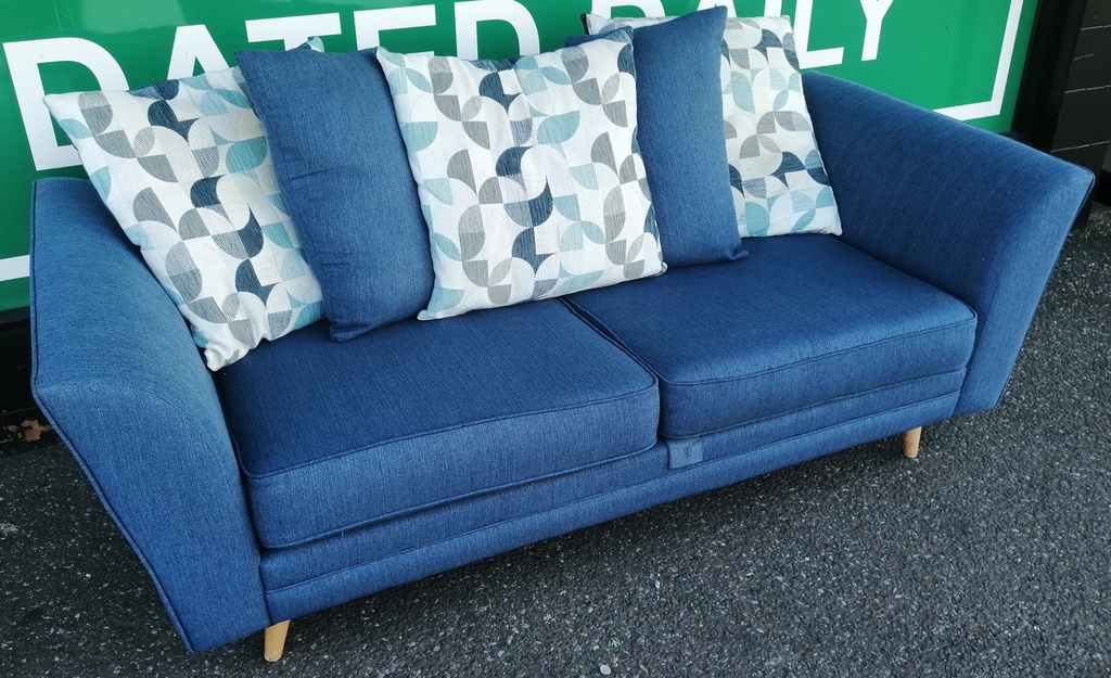 LOVELY DFS SOFA AND MATCHING FOOTSTOOL