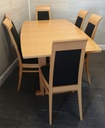 QUALITY  JOHN.E.COYLE  EXTENDING TABLE AND 6 CHAIRS