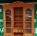 Part glazed pine dresser