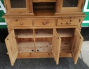 Part glazed pine dresser