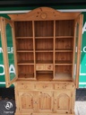 Part glazed pine dresser