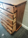Classic seven drawer pine chest