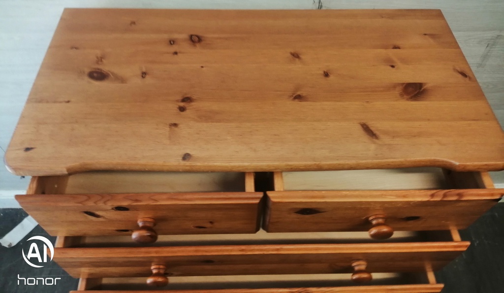 Classic seven drawer pine chest