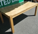 LOVELY LARGE BLOCK OAK DINING TABLE