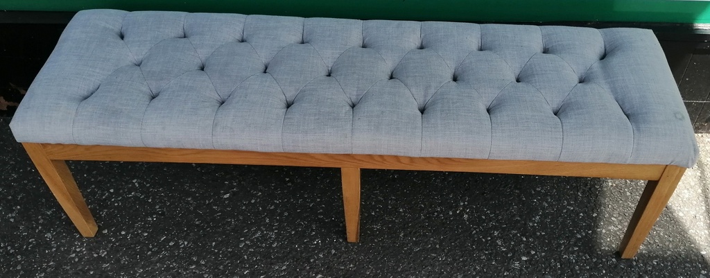 Great Oak / fabric Bench