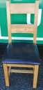 Quality set 6 x Oak Slat Back Dining Chairs