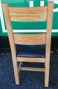 Quality set 6 x Oak Slat Back Dining Chairs