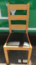 Quality set 4 x Oak Slat Back Dining Chairs