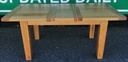 QUALITY OAK EXTENDING DINING TABLE
