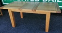 QUALITY OAK EXTENDING DINING TABLE