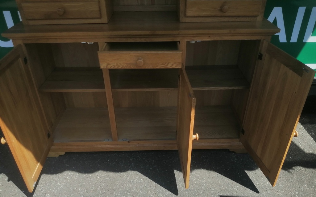 LOVELY PART GLAZED OAK DRESSER
