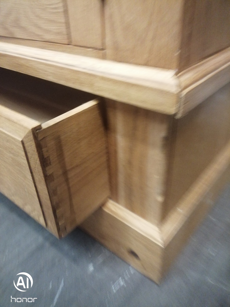 LARGE OAK WARDROBE WITH DRAWER