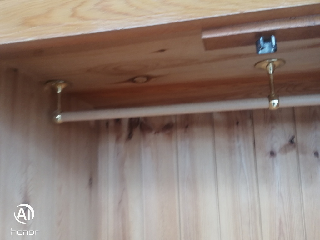Quality triple solid pine wardrobe
