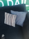 Large DFS Black Toned Three Seater SOFA