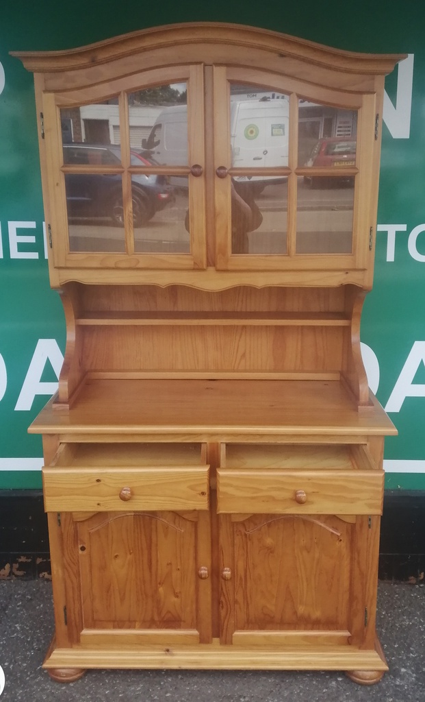 LOVELY NEAT PINE DISPLAY DRESSER