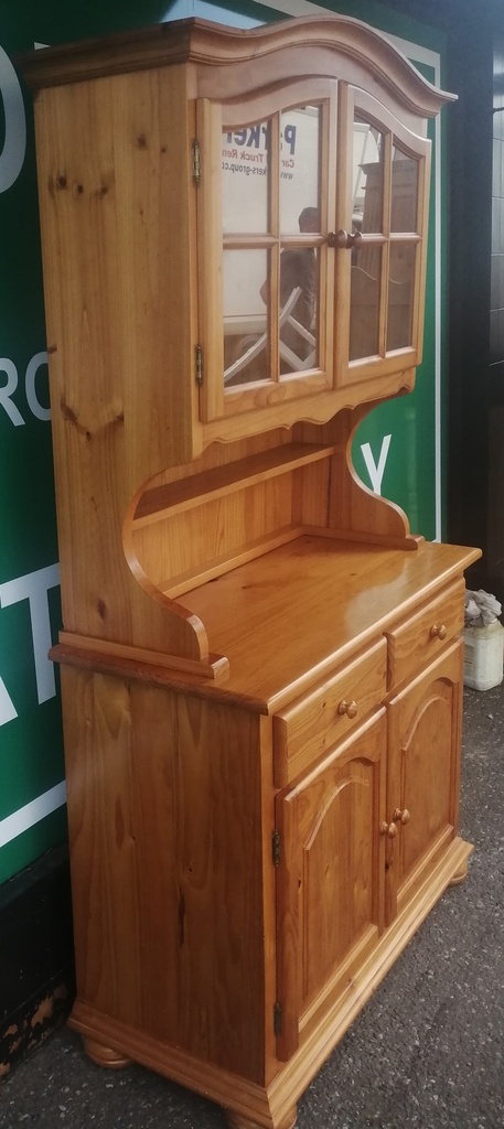 LOVELY NEAT PINE DISPLAY DRESSER