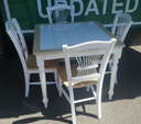 Neat Tile Top Table and Four Chairs