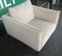lovely modern designer cream armchairs