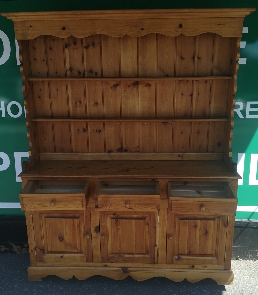 Large Rustic Pine Dresser
