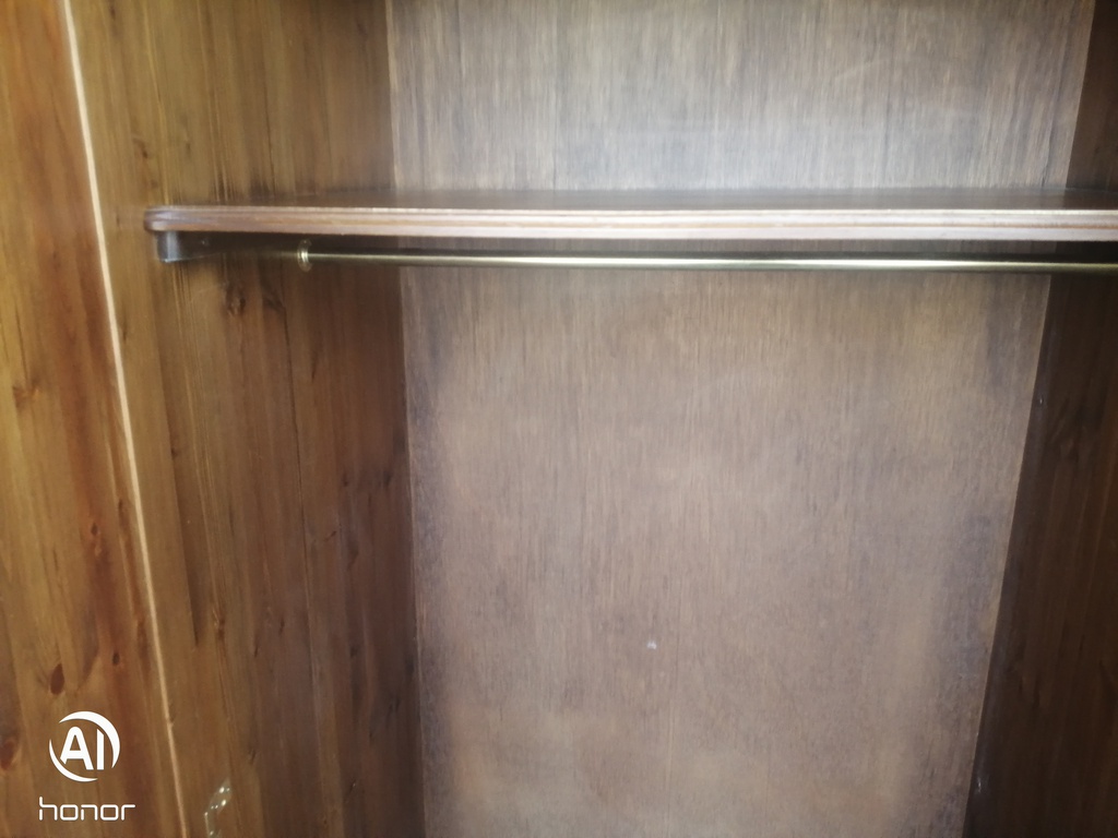 Triple  dark pine wardrobe