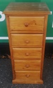 PINE FIVE DRAWER WELLINGTON CHEST