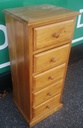 PINE FIVE DRAWER WELLINGTON CHEST