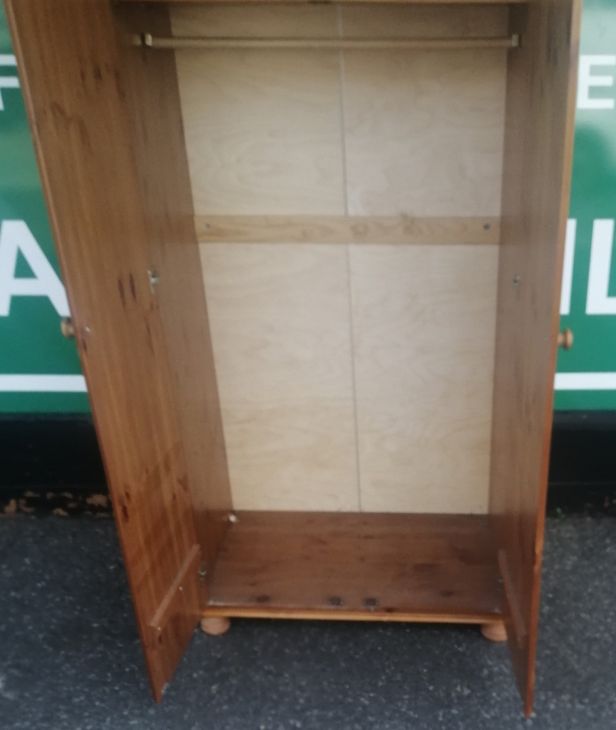 Double pine wardrobe