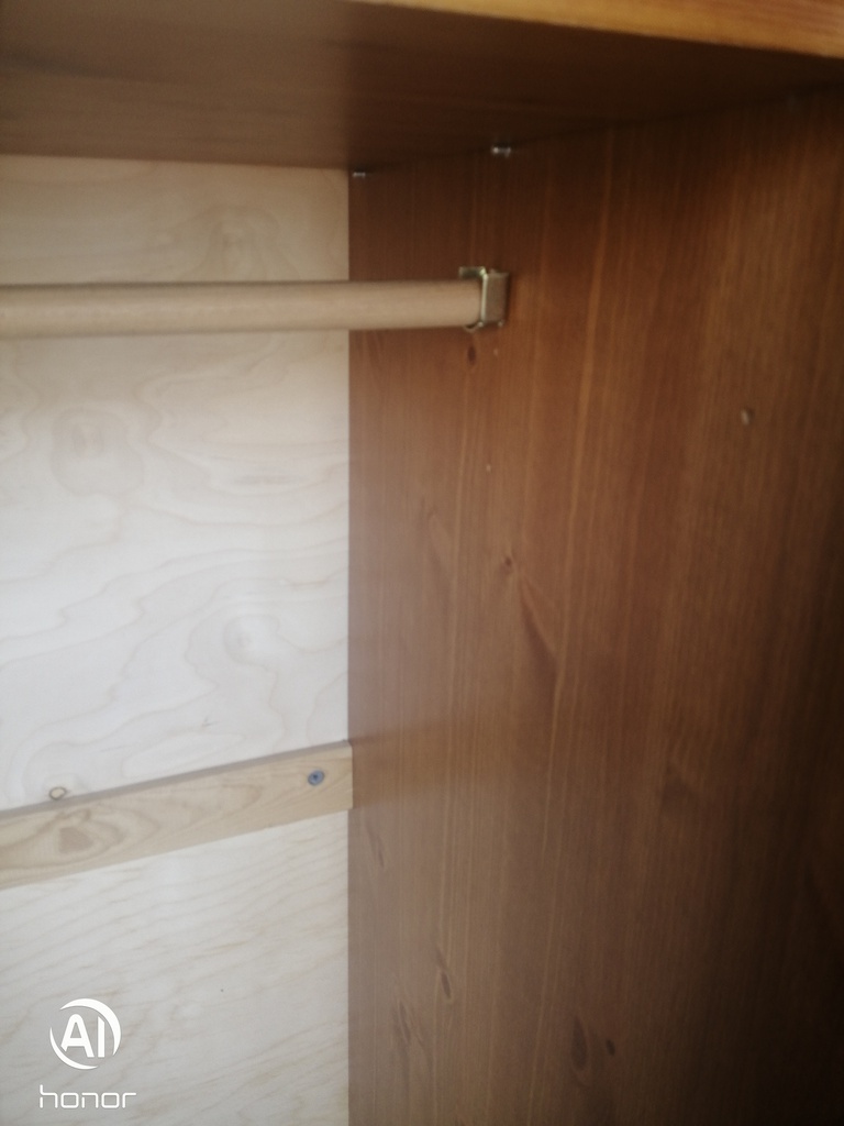 Double pine wardrobe
