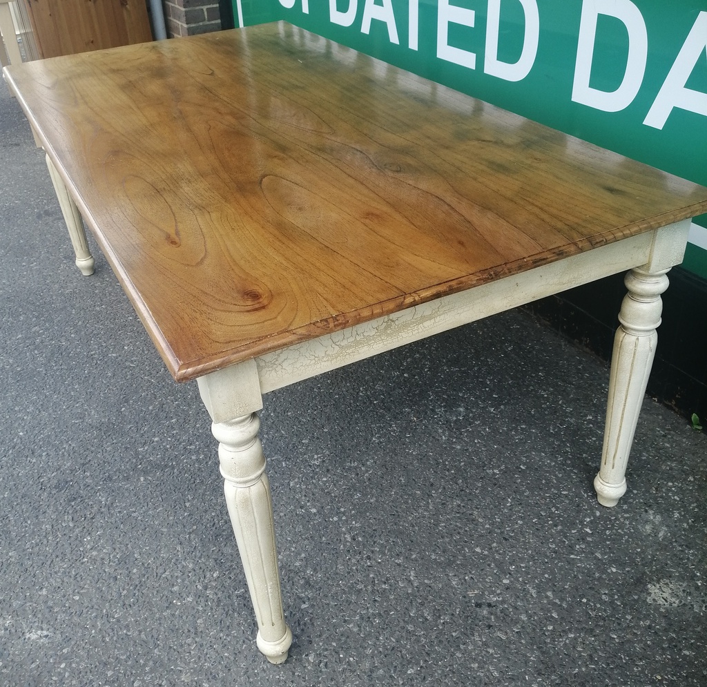 LARGE RUSTIC STYLE DINING TABLE