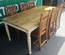 LARGE RUSTIC STYLE DINING TABLE