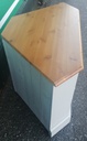 SOLID PINE GREY PAINTED CORNER TV UNIT