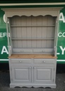 SOLID PINE SHABBY CHIC GREY PAINTED DRESSER UNIT
