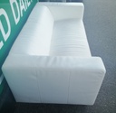 IKEA ‘klipan’ white faux  leather SOFA