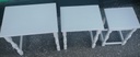 Nest of Three painted grey tables