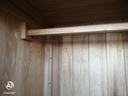 OAK TRIPLE WARDROBE WITH SHELVES