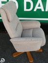 Swivel/Recliner Armchair And Stool Set