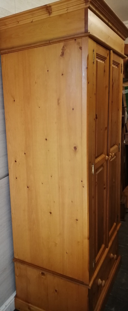 SOLID PINE WARDROBE WITH DRAWER