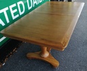 QUALITY OAK EXTENDING TABLE AND 6 CHAIRS