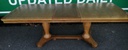 QUALITY OAK EXTENDING TABLE AND 6 CHAIRS