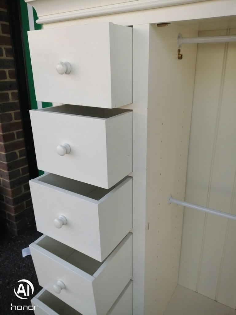Lovely White Combi Wardrobe