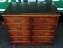 Repro Mahogany Four Drawer Filing Cabinet