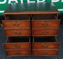 Repro Mahogany Four Drawer Filing Cabinet