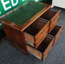 Repro Mahogany Four Drawer Filing Cabinet