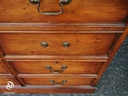 Repro Mahogany Four Drawer Filing Cabinet