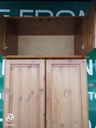 PINE TOP BOX DOUBLE WARDROBE WITH DRAWERS