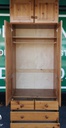 PINE TOP BOX DOUBLE WARDROBE WITH DRAWERS