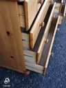 Pine 9 drawer merchant style chest