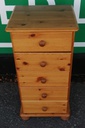 Five drawer pine wellington chest