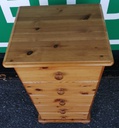Five drawer pine wellington chest